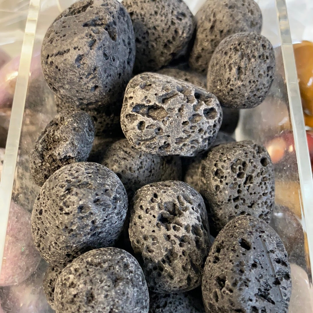 Lava Stone Tumbled Gemstone