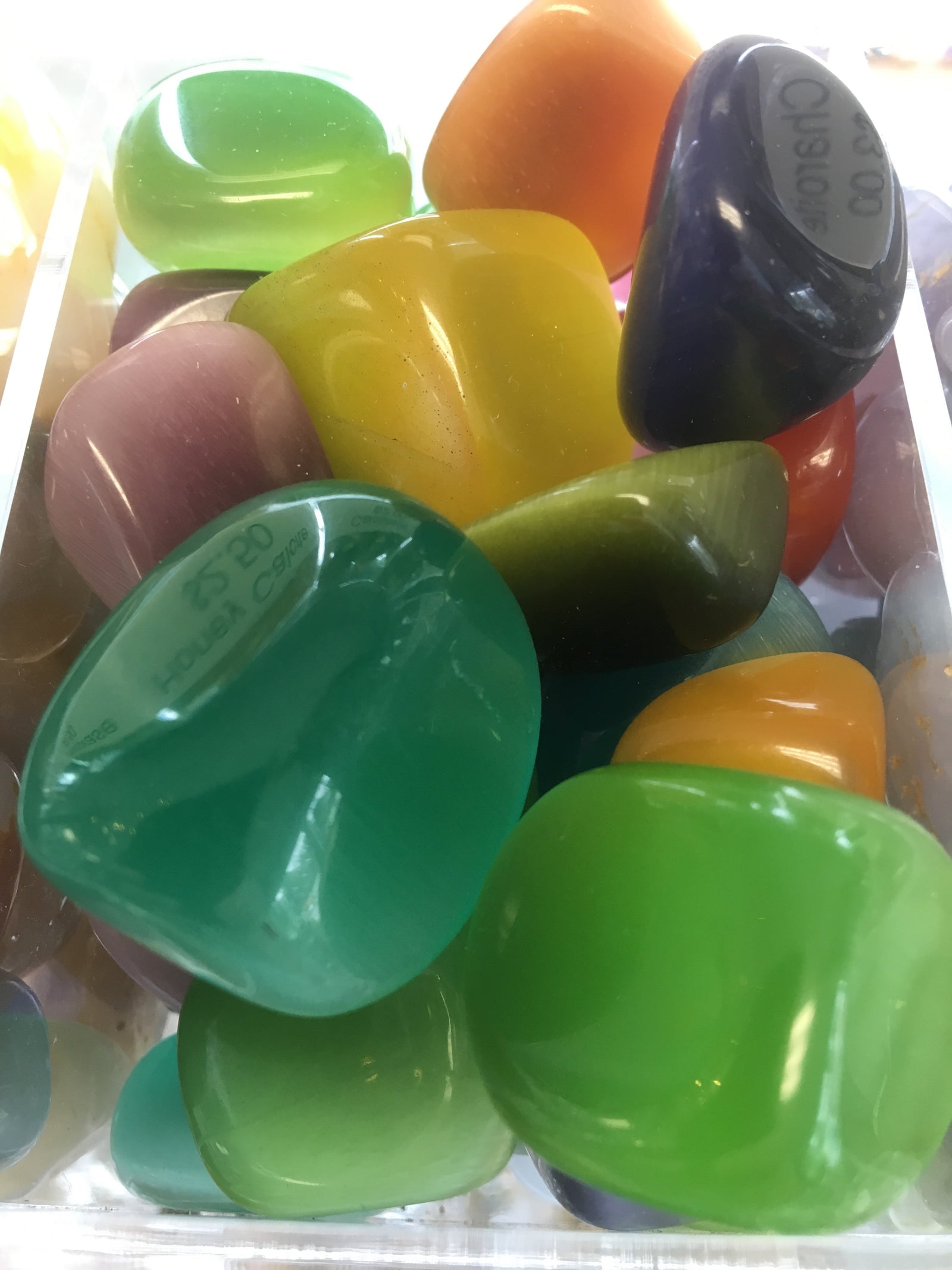 Optical Cat's Eye Tumbled Gemstone - Cast a Stone