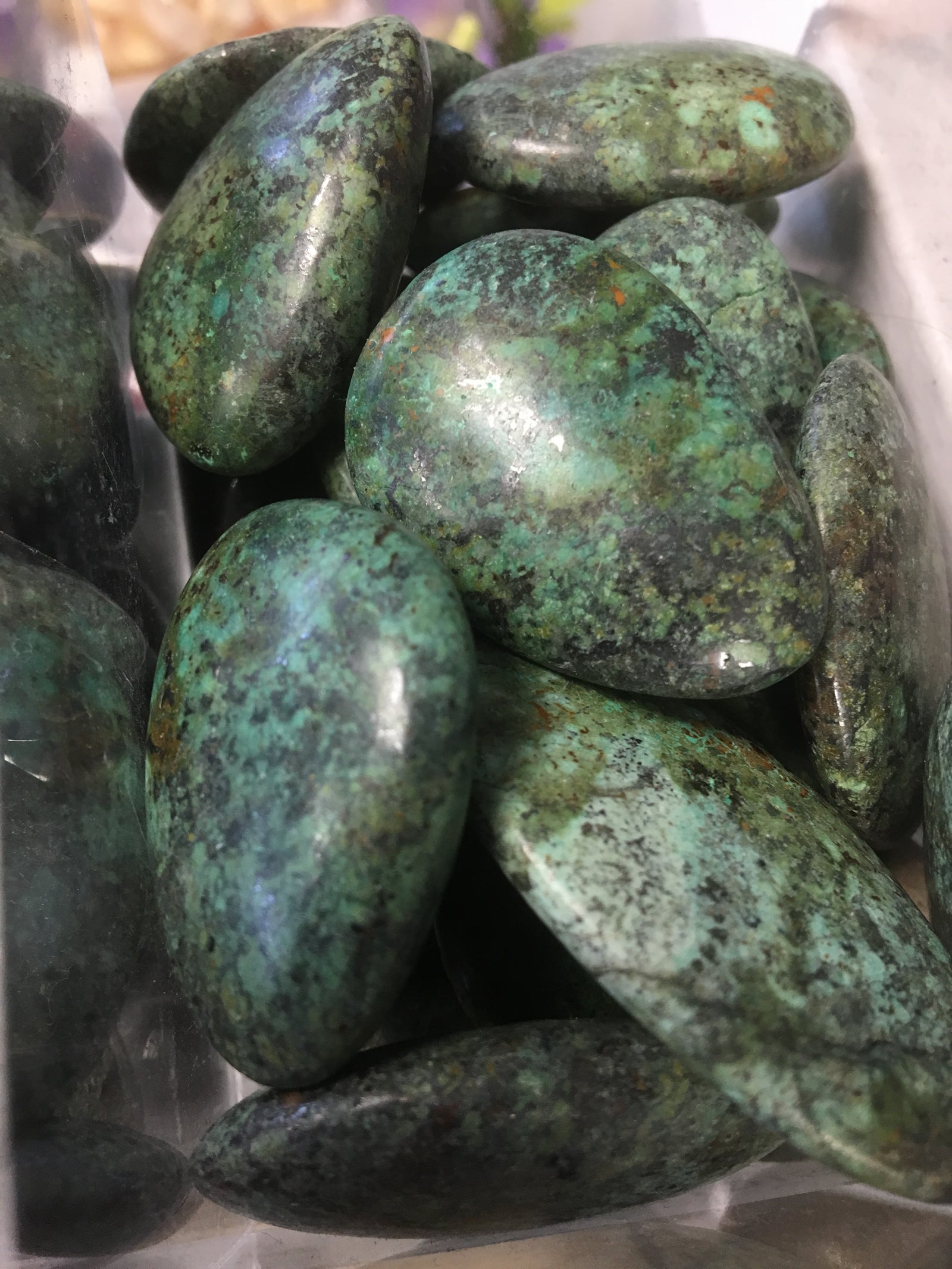 Green Turquoise Tumbled Single Gemstone - Cast a Stone