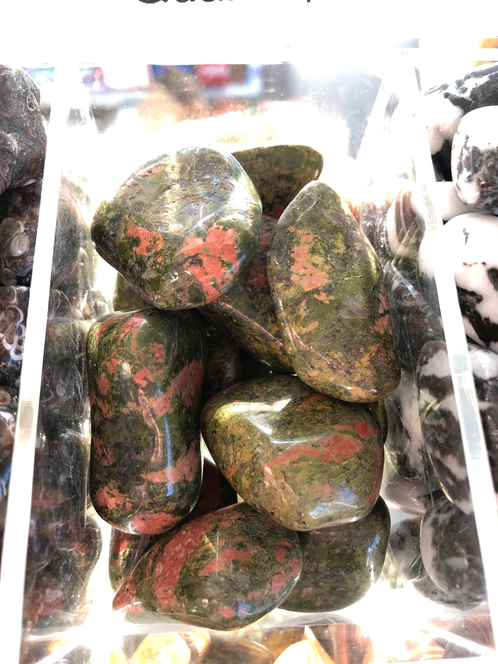 Unakite Tumbled Gemstone