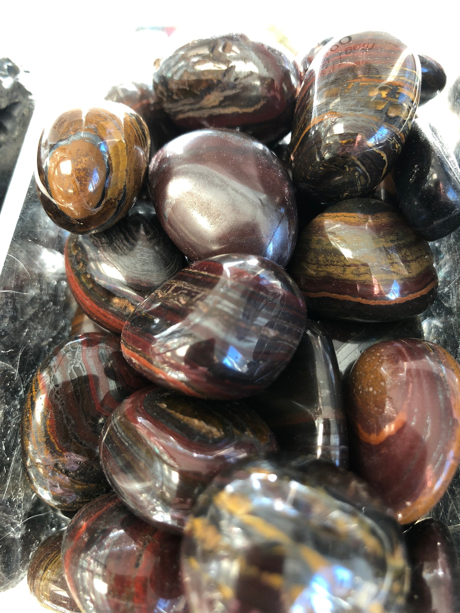Tiger Iron Tumbled Gemstone