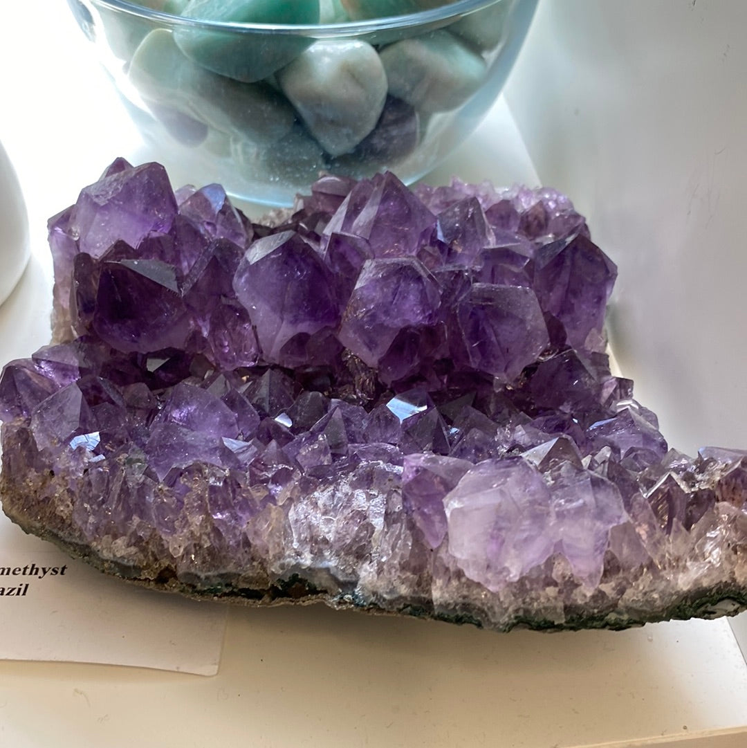 Brazilian Amethyst Natural Gemstone Cluster
