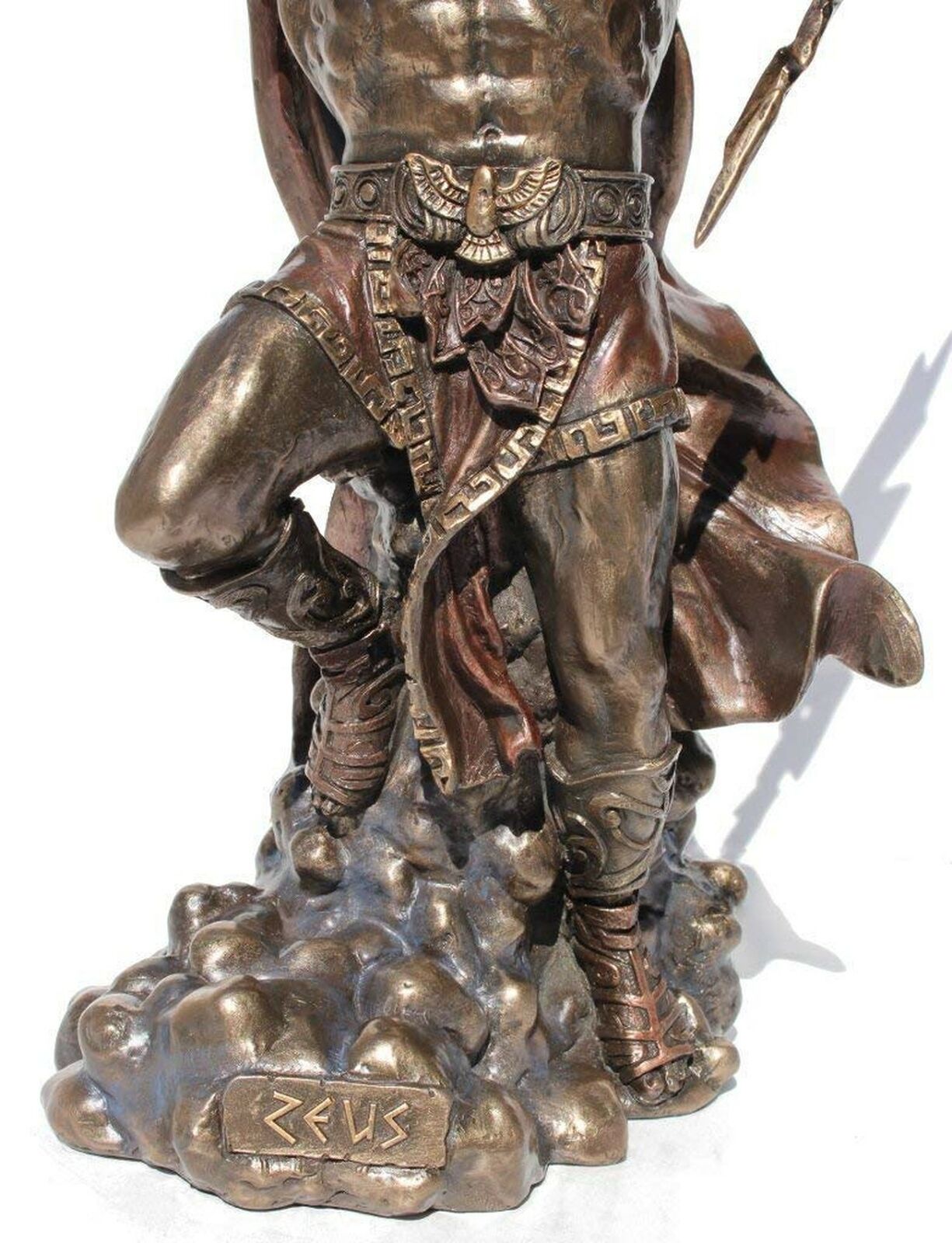 Zeus Holding Thunderbolt with Eagle Statue