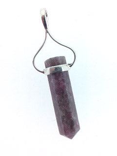 Lepidolite Crystal Point Pendant