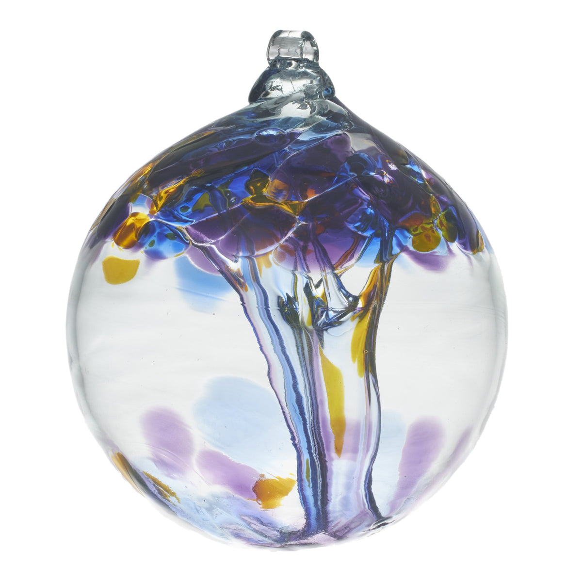 Tree of Enchantment | Knowledge  6&quot; Hand-blown Art Glass Ornament