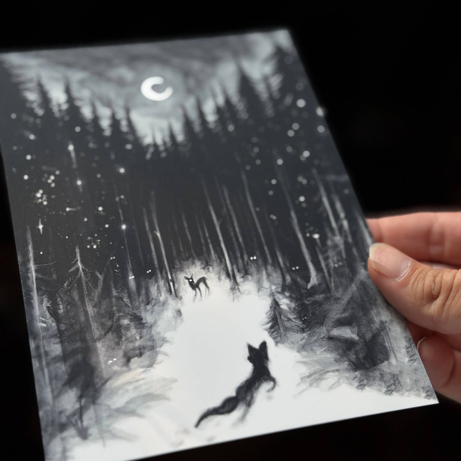 Midwinter Timbers Foil Print 5x7