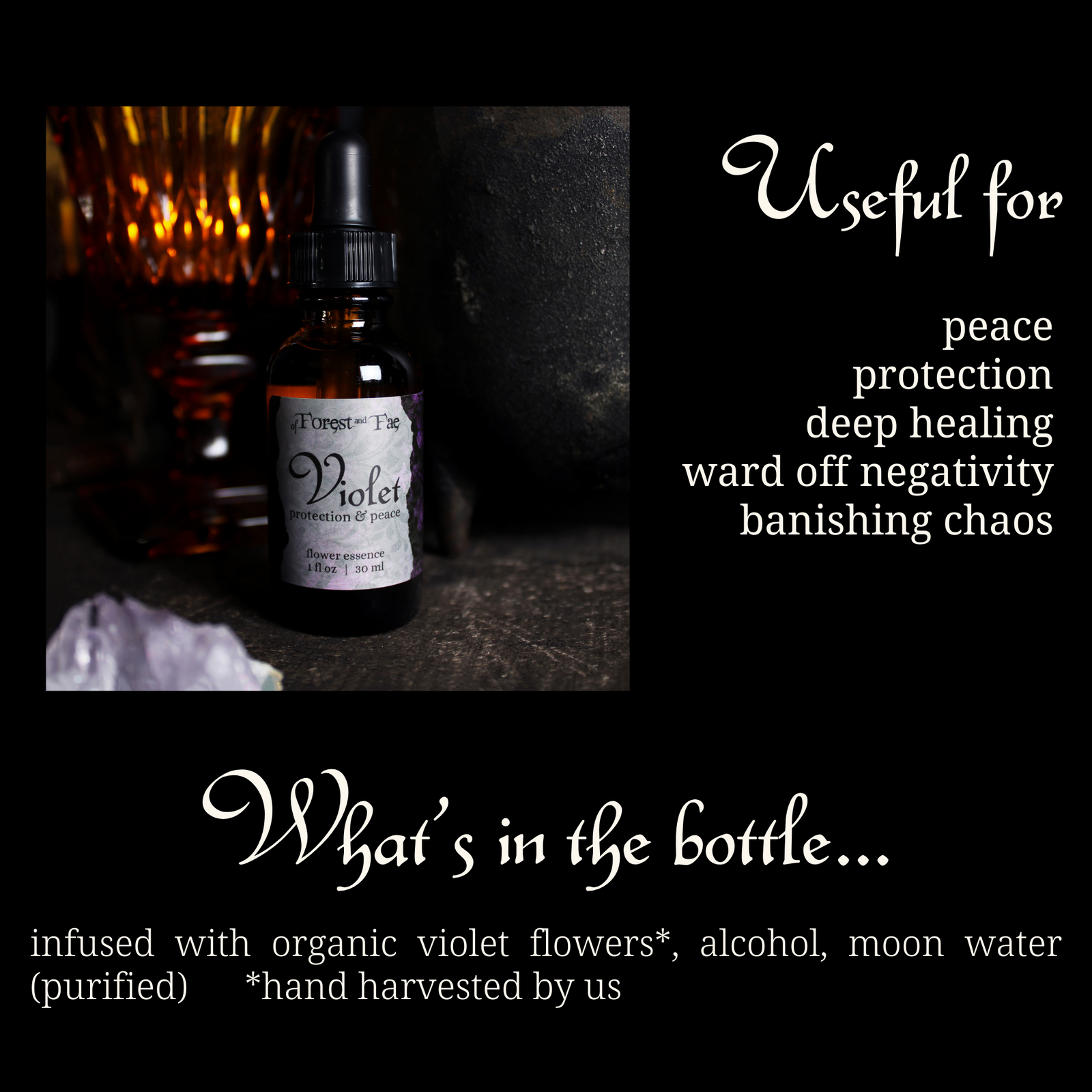 Violet Flower Essence • Protection & Peace for Deep Healing