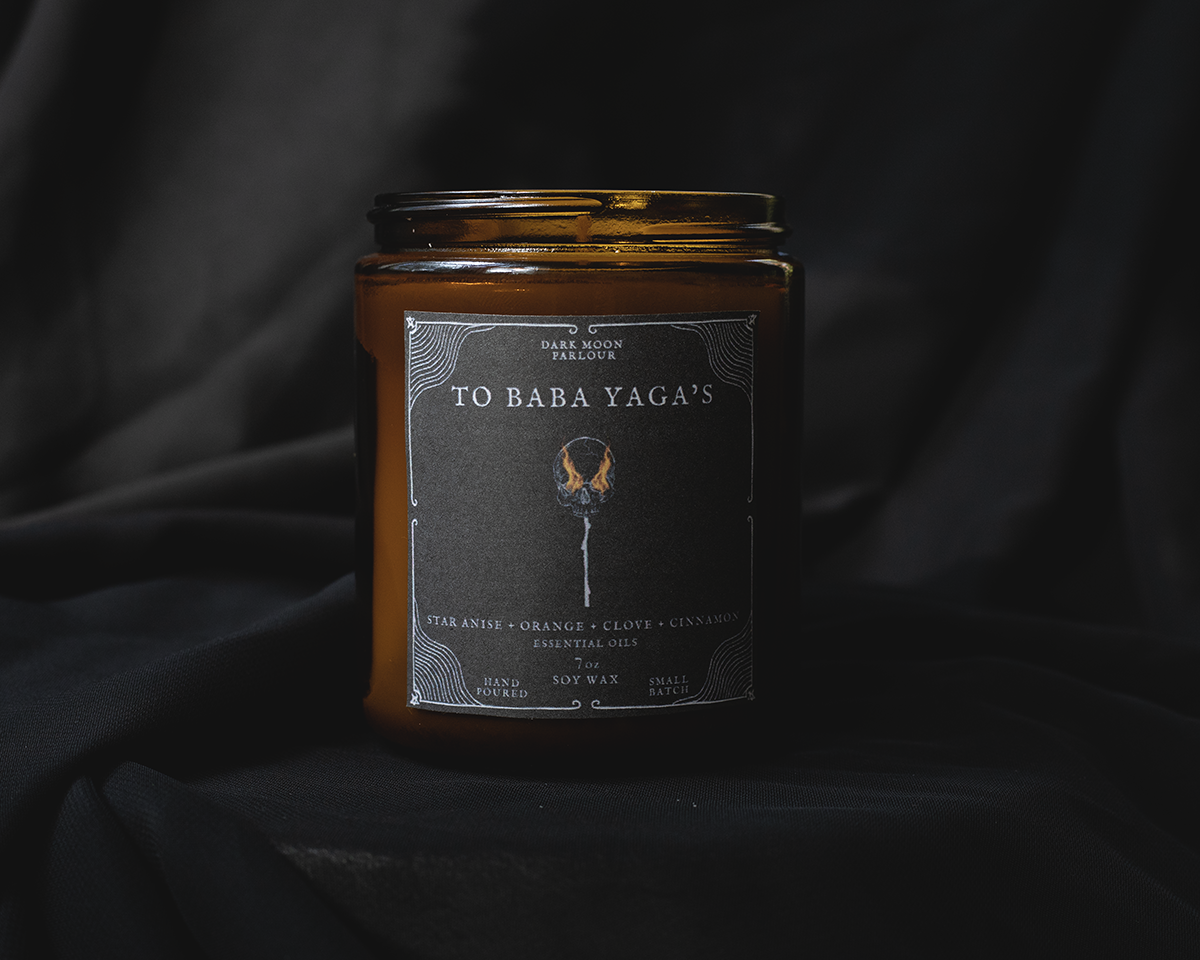 To Baba Yaga's Scented Candle : 8oz : Anise, Clove, Orange