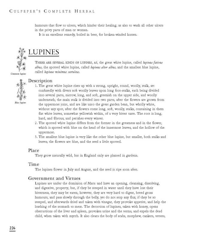 Culpeper's Complete Herbal by Nicholas Culpeper