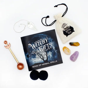 Moon Child Altar Kit with 10 Herbs, crystals, and spell book