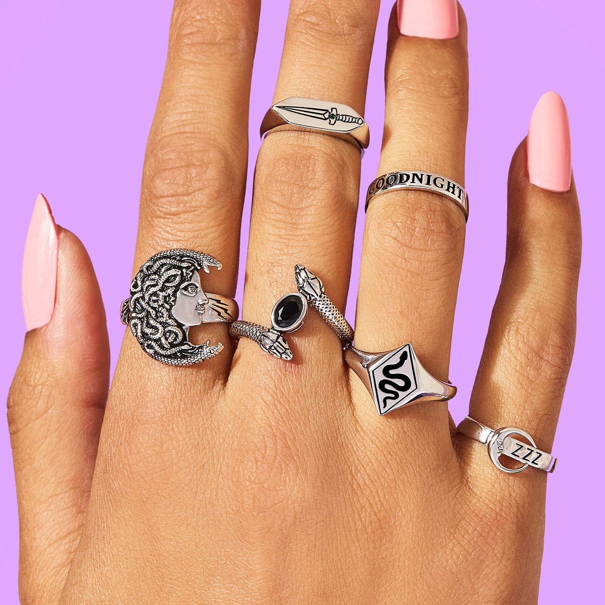 Twin Snake Ring by Little Rooms