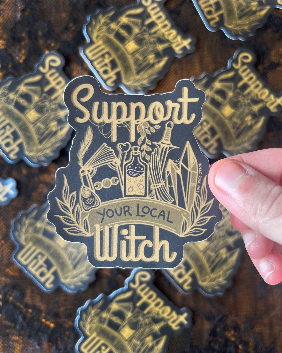 Support Your Local Witch Sticker