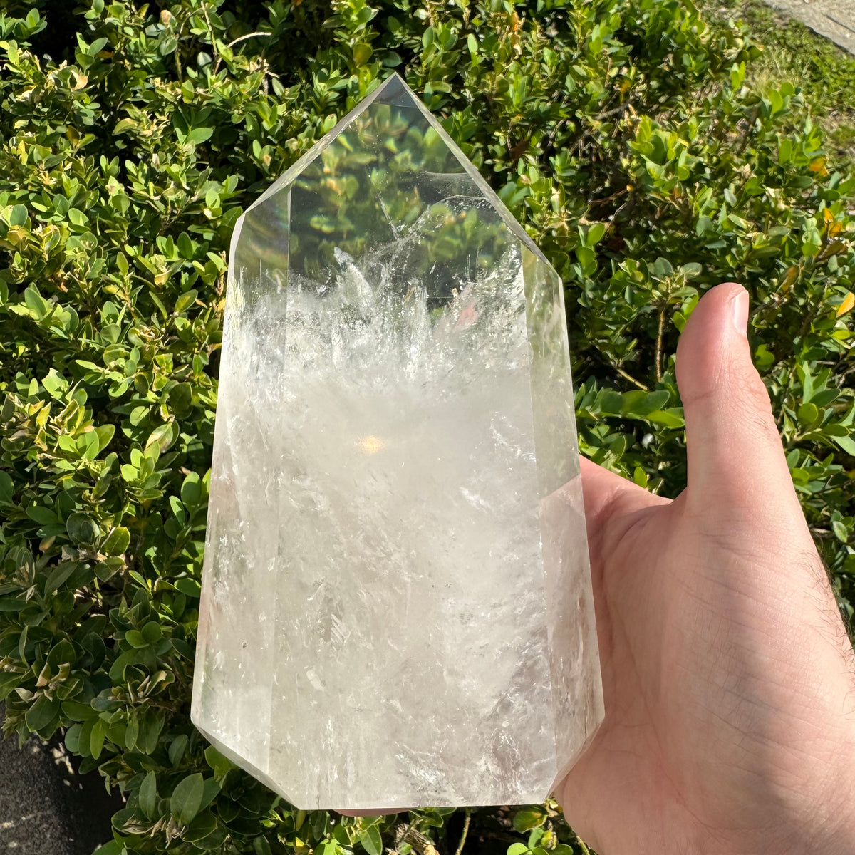 Large Clear Quartz Polished Point