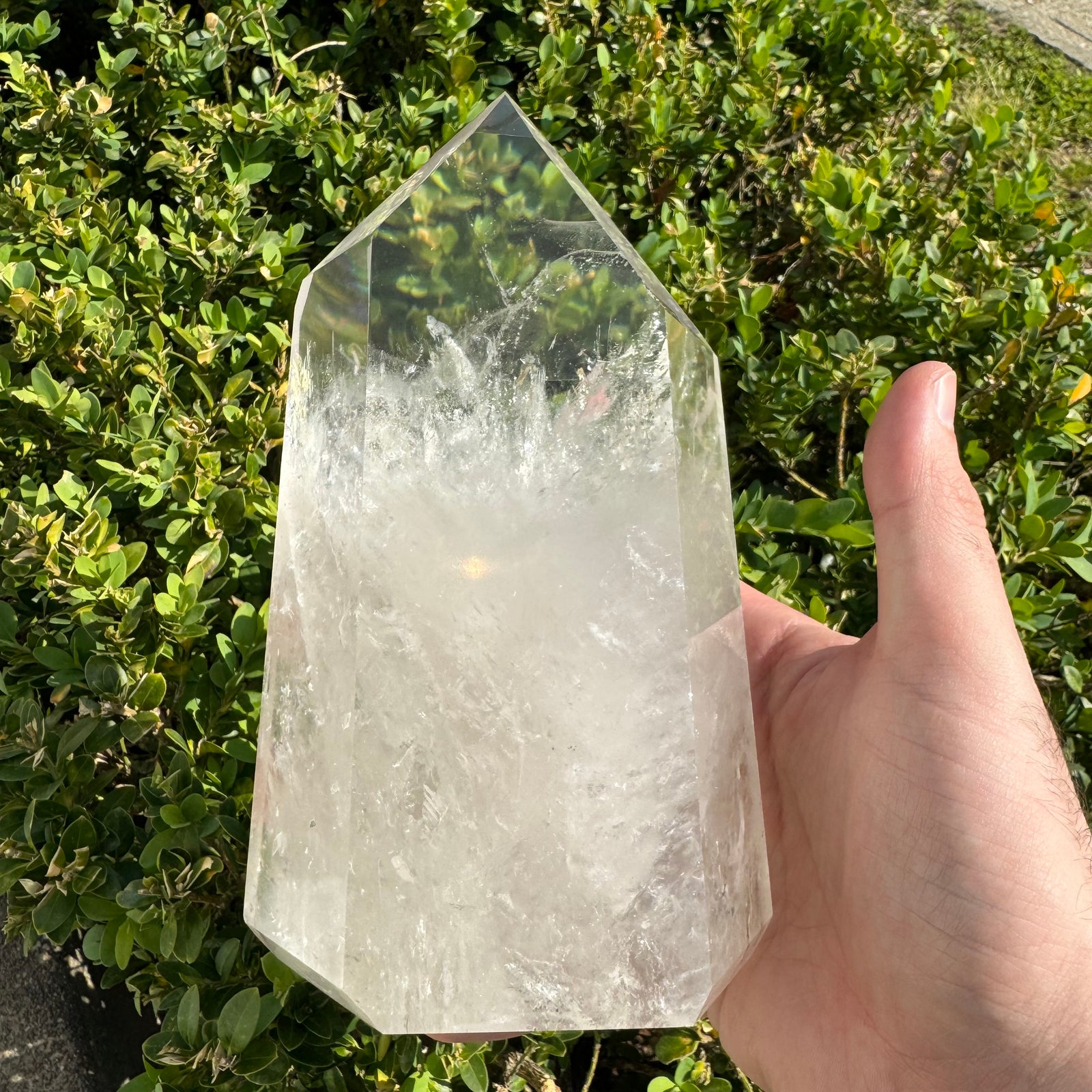 Large Clear Quartz Polished Point