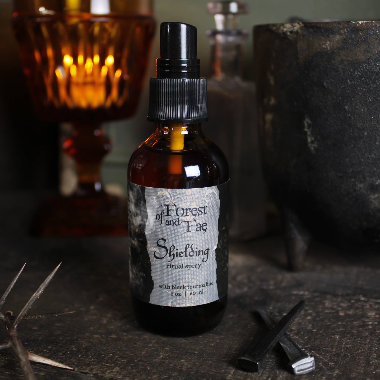 Shielding Ritual Spray • Crystal Infused • Witchcraft