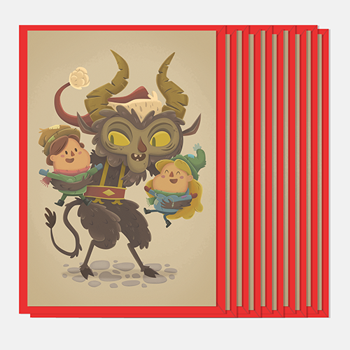 Krampus Holiday Card