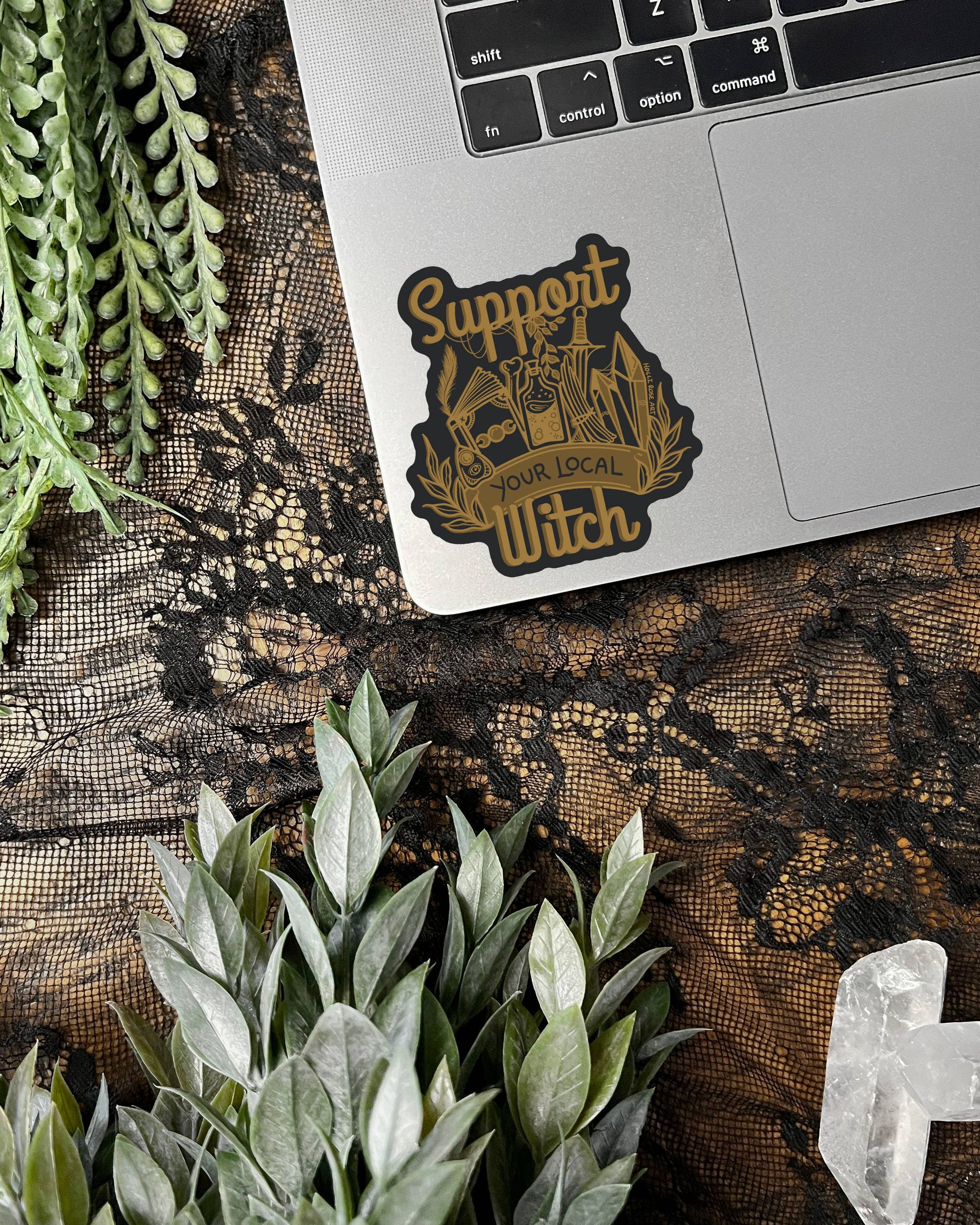 Support Your Local Witch Sticker