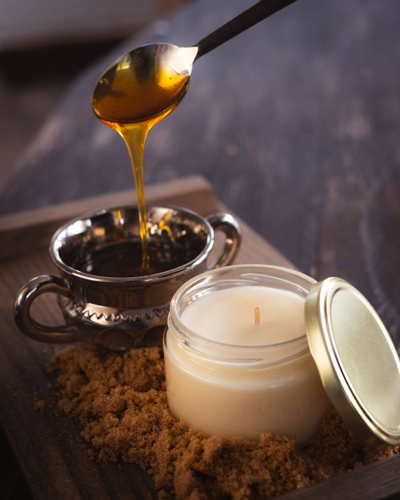 Amber Molasses Candle  | Hand-poured 6.5 oz