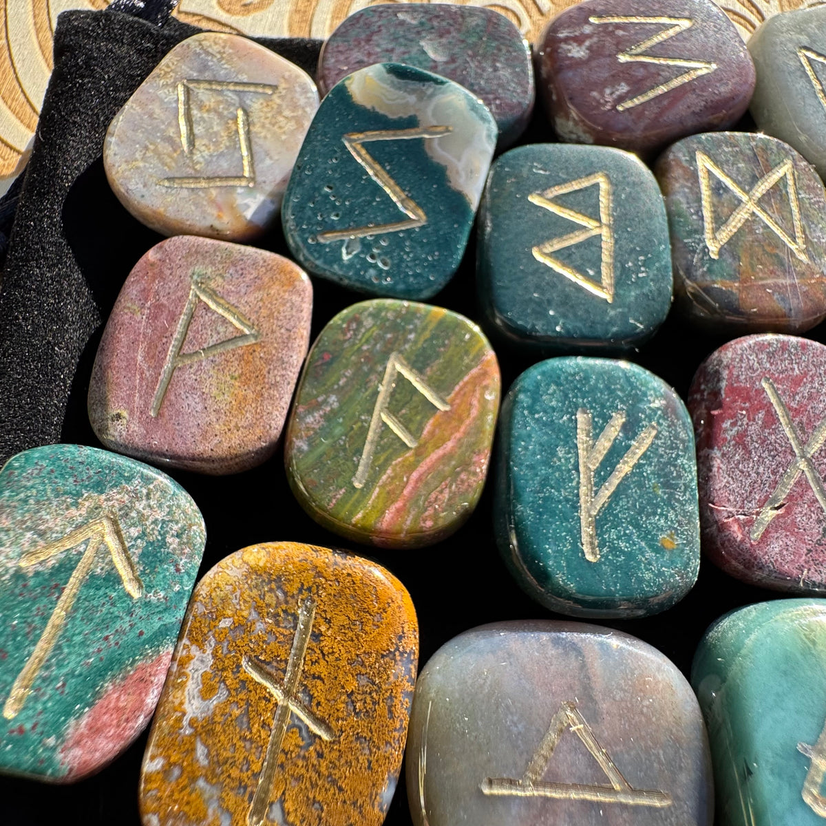 Ocean Jasper Runes Set of 25