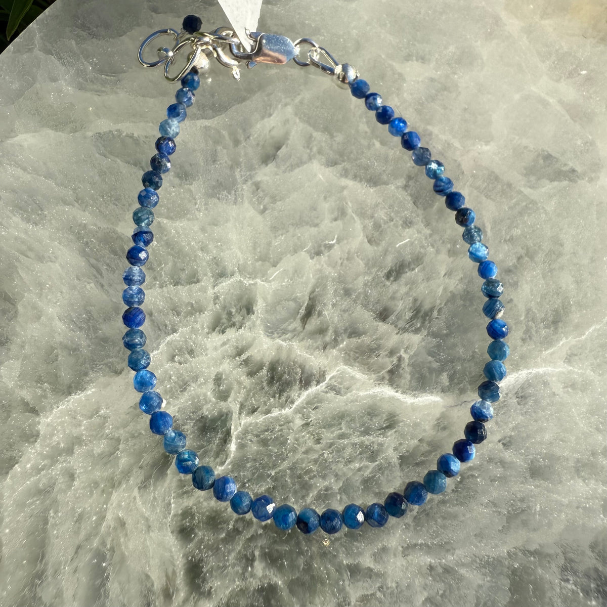 Dainty Faceted Gemstone Bracelet