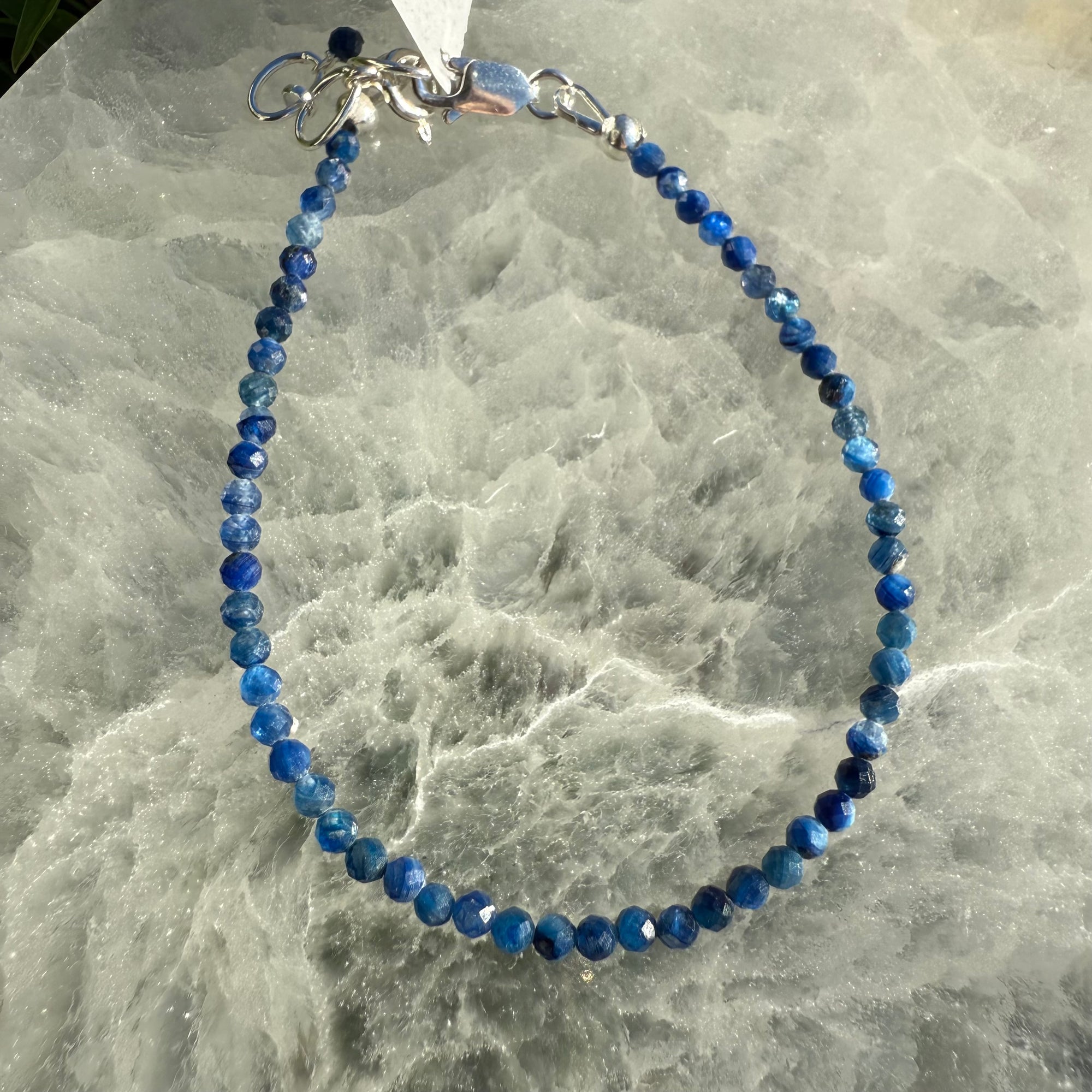 Dainty Faceted Gemstone Bracelet