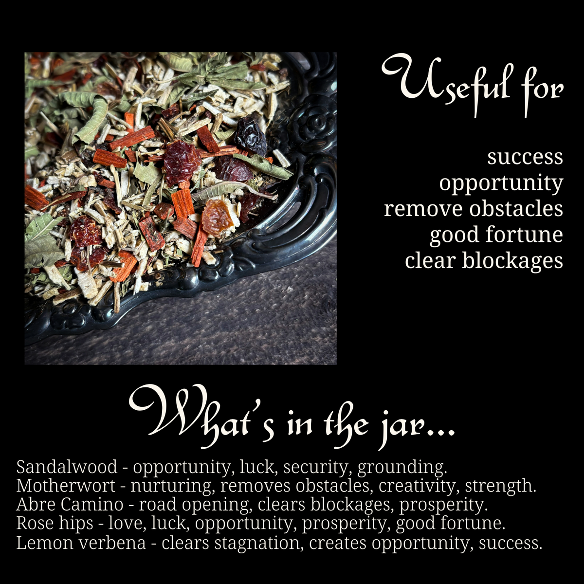Road Opener Spellwork Herb Blend • Opportunity • Witchcraft