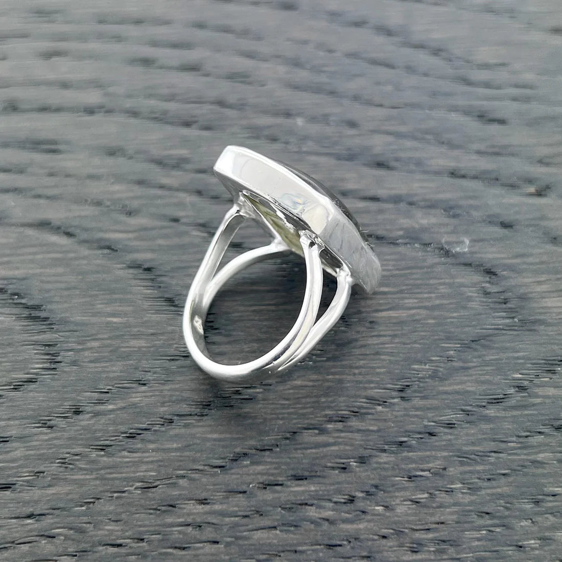 Purple Fire Labradorite Ring in Sterling Silver