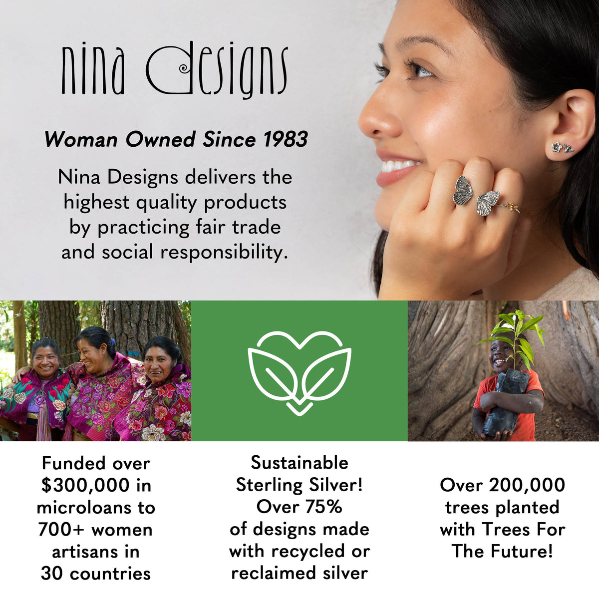 Sterling Silver Baby Octopus Ring