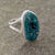 Dioptase Crystal Sterling Silver Ring