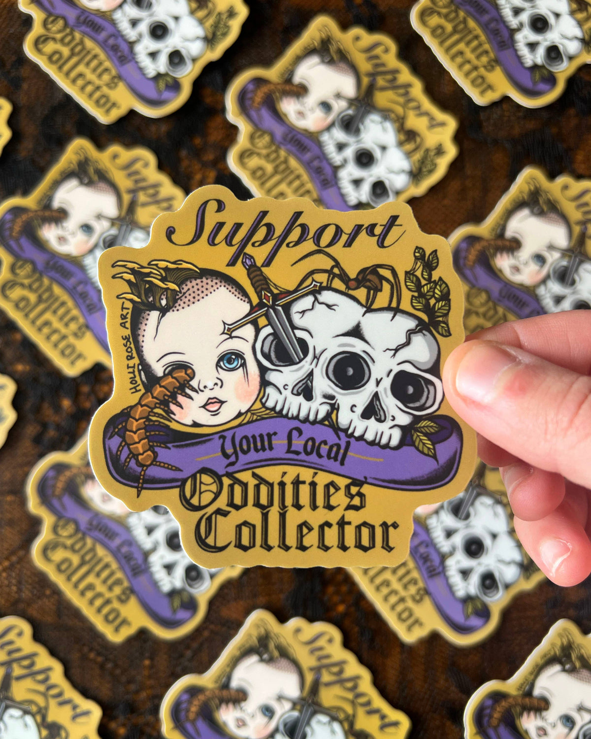 Support Your Local Oddities Collector Sticker