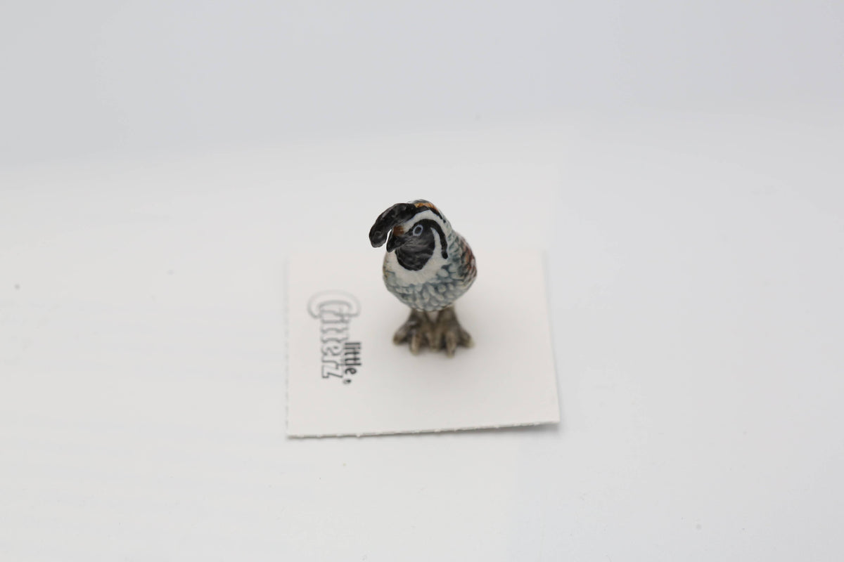 Valley California Quail Porcelain Miniature