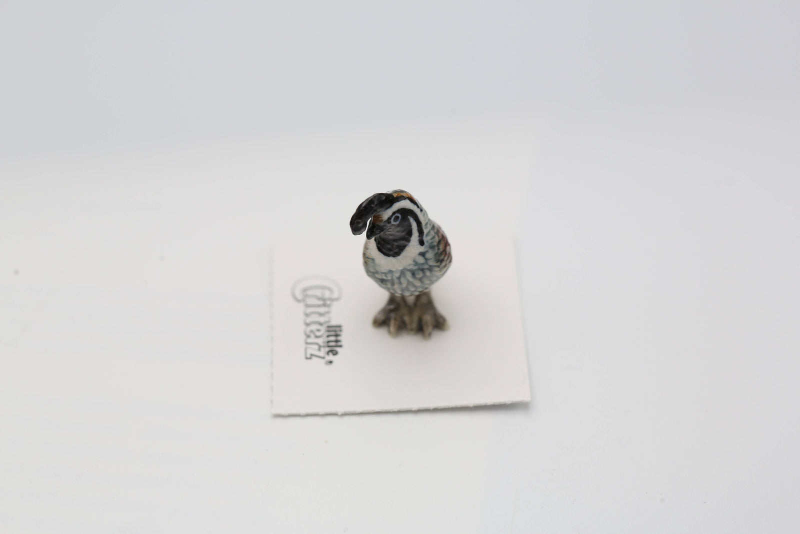 Valley California Quail Porcelain Miniature