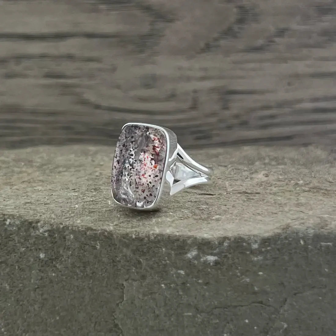 Minter + Richter | Titanium Rings - Beach Sand Wedding Ring - Mens Ring |  SANDY PATH BETWEEN