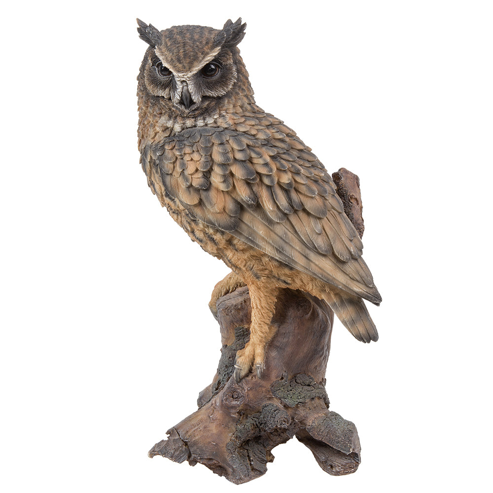 Eagle Owl Sculpture - 14.5&quot;