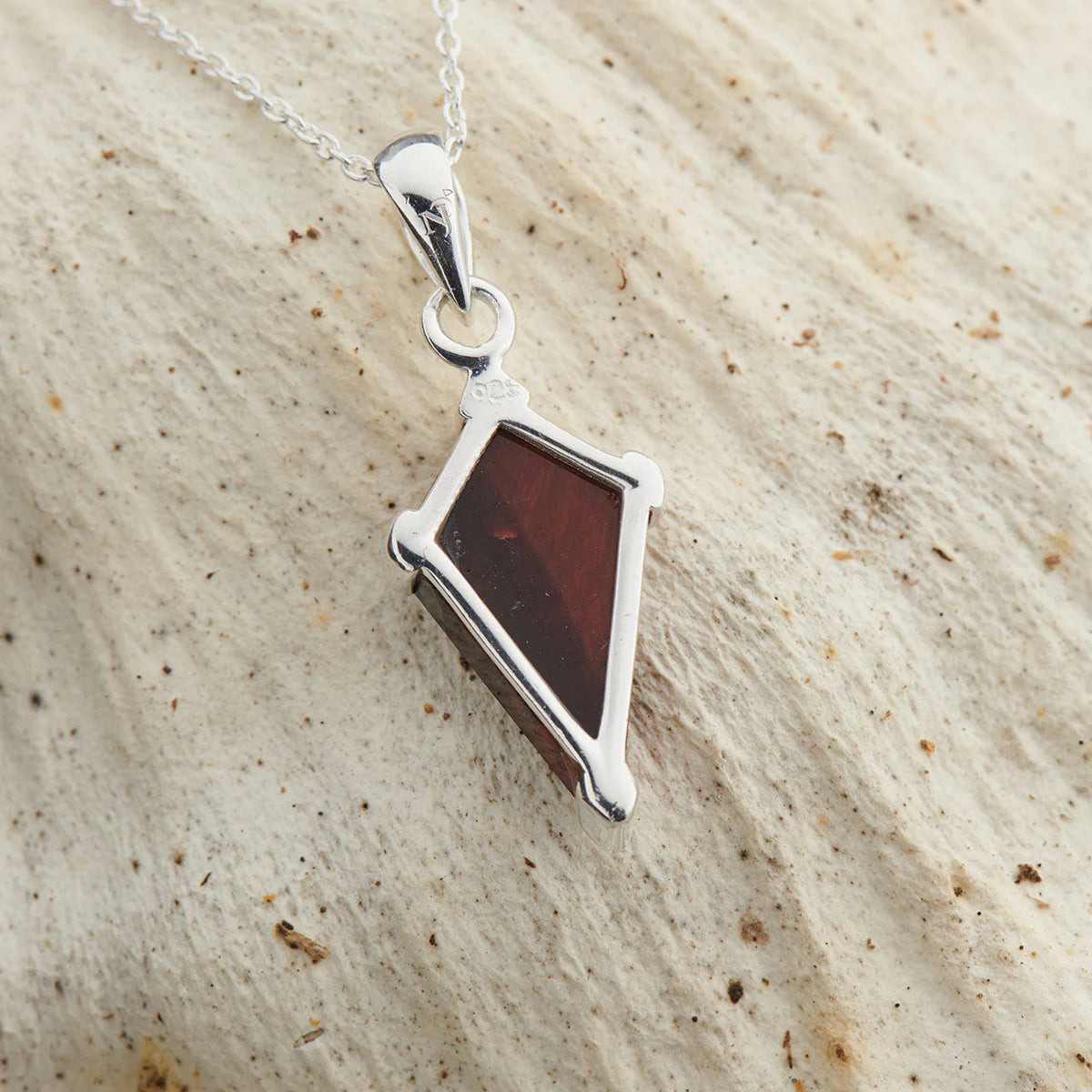 Red Tiger Eye Sterling Silver Majestic Pendant