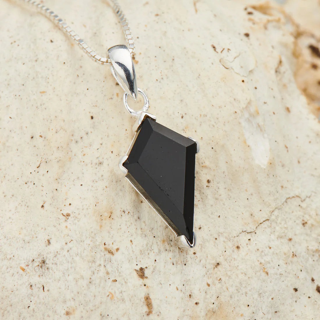 Black Onyx Sterling Silver Majestic Pendant