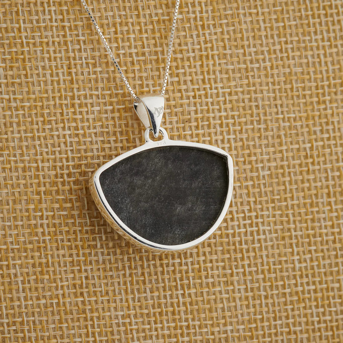Silver Sheen Obsidian Sterling Silver Pendant