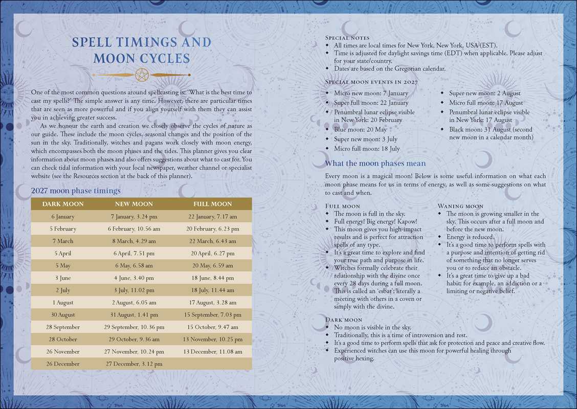 2027 Lunar and Seasonal Planner Calendar - Northern Hemisphere