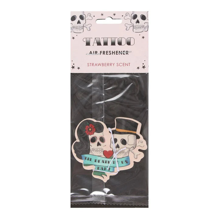 Til Death Do Us Part Tattoo Air Freshener - Strawberry Scented