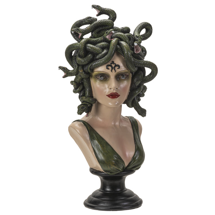 Medusa Bust Statue with LED Eyes