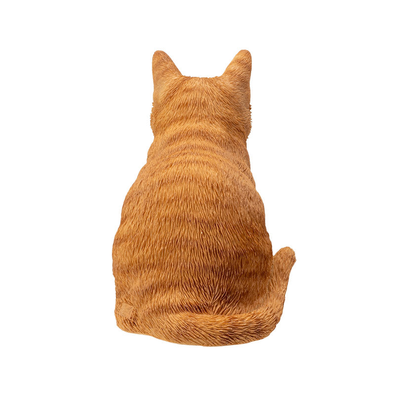 Chonky the Sitting Tabby Cat Statue - 7.5"