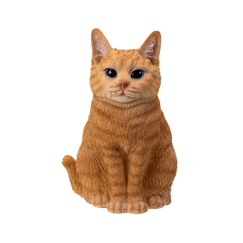 Chonky the Sitting Tabby Cat Statue - 7.5&quot;