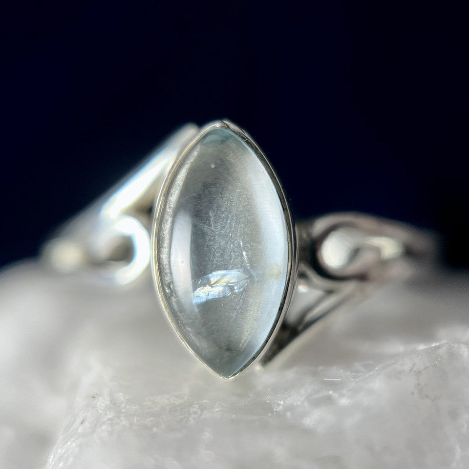 Lovely Blue Topaz Sterling Silver Ring - Assorted Sizes