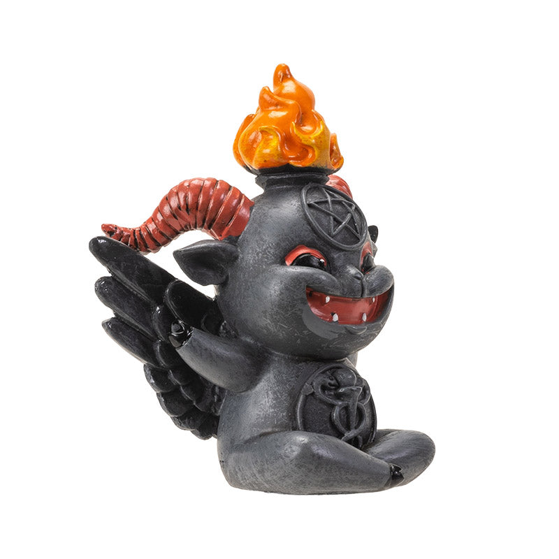 Baphy Summoned – Baby Baphomet Statue | Cute Occult Resin Figurine