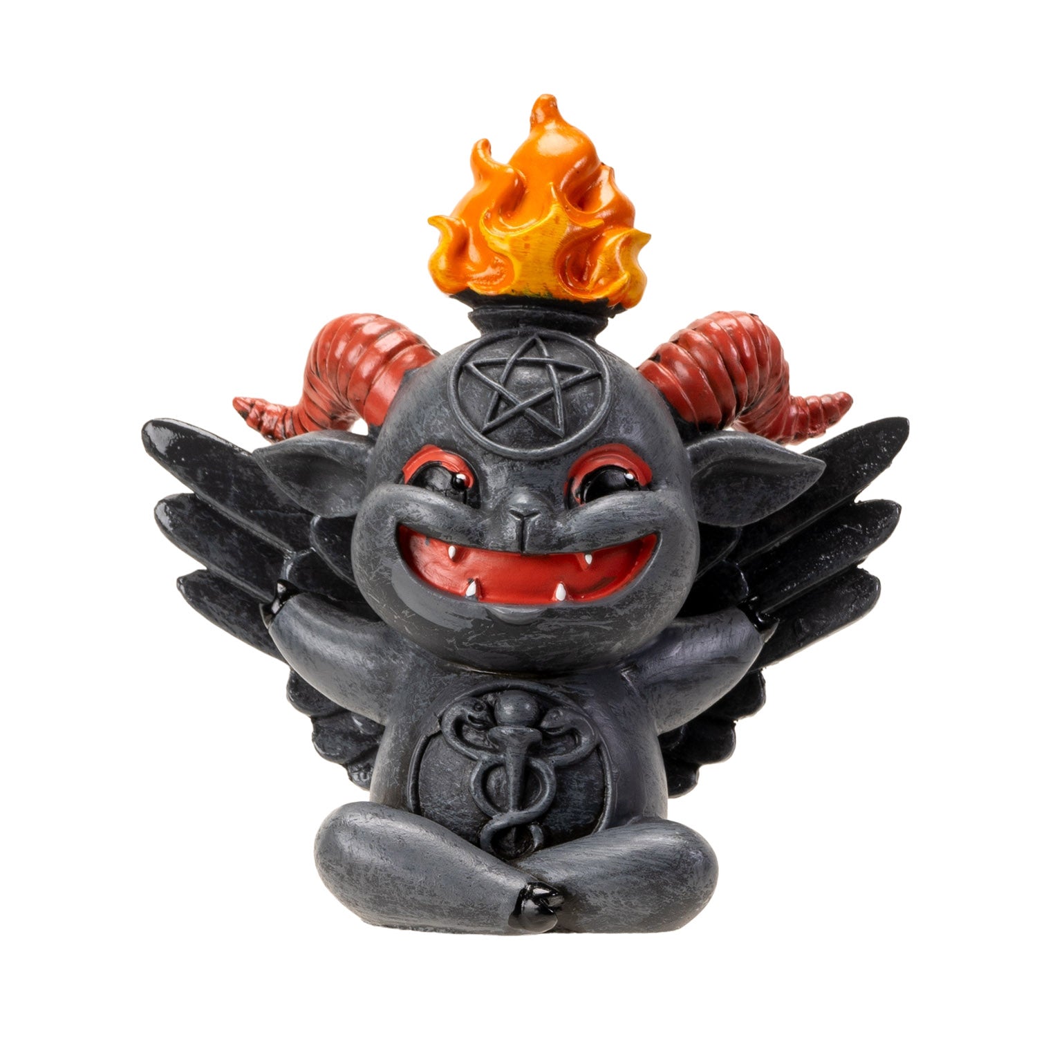 Baphy Summoned – Baby Baphomet Statue | Cute Occult Resin Figurine