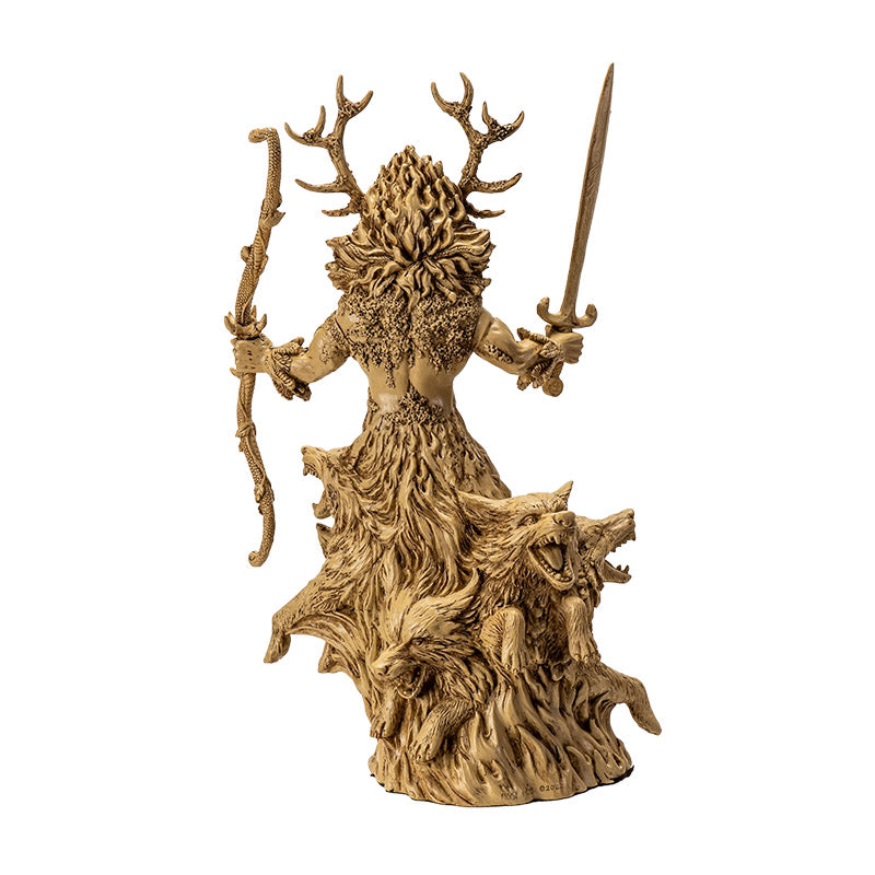 Cernunnos Celtic God Statue – Antlered Guardian of Nature | Hand-Painted Resin with Wolves, Sword & Bow