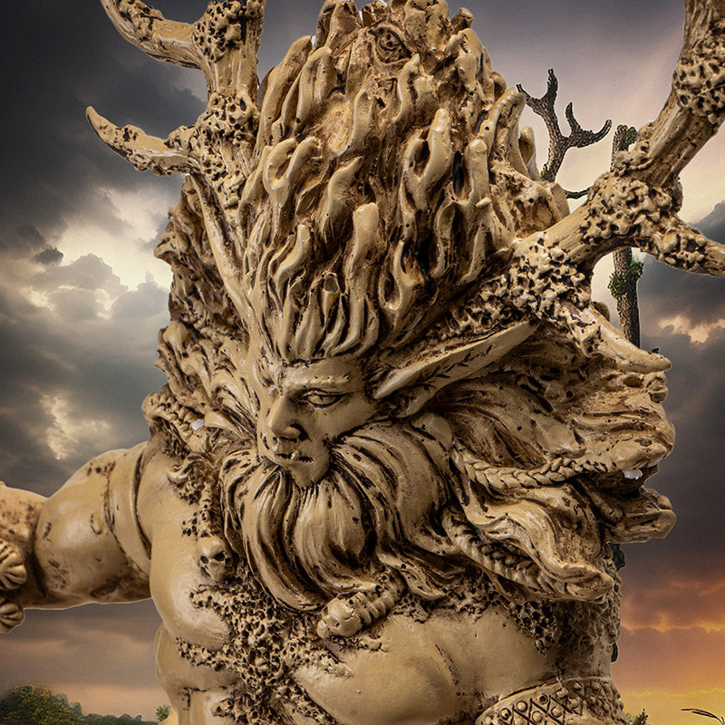 Cernunnos Celtic God Statue – Antlered Guardian of Nature | Hand-Painted Resin with Wolves, Sword & Bow
