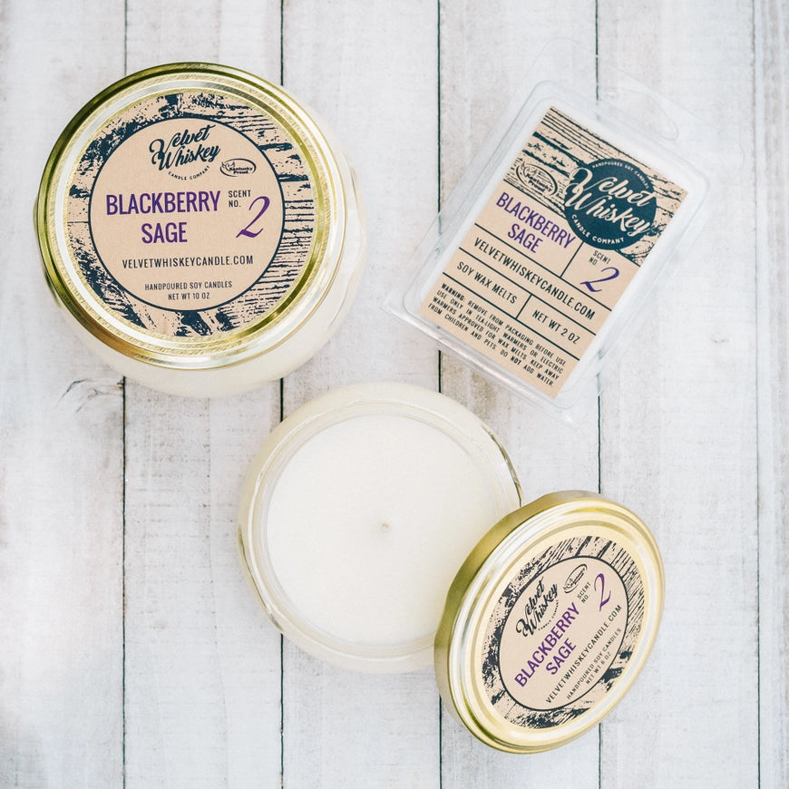 Blackberry Sage Soy Candle | Hand-poured