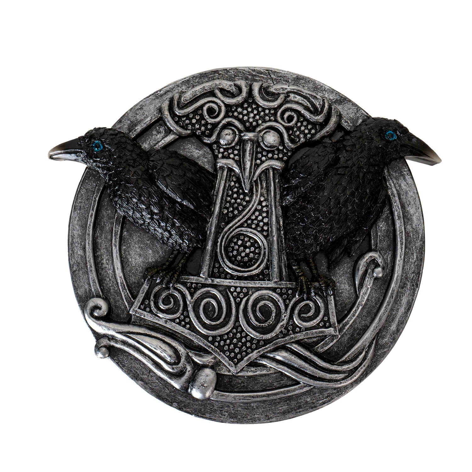 Thor Hammer Mjolnir Incense Holder with Odin’s Ravens