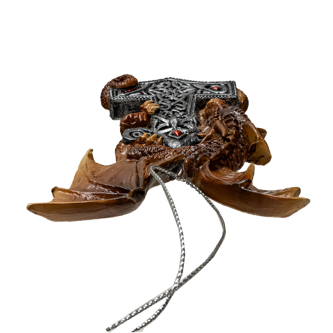 Mjolnir Guardian Dragon Ornament 🐉 3.6"
